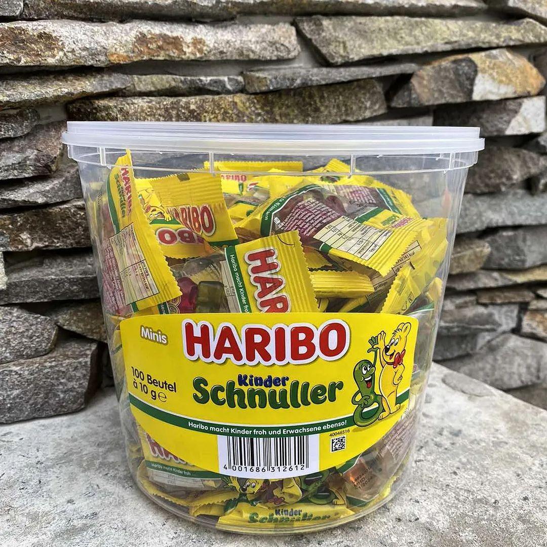 Конфеты Желейные Haribo Kinder Schnuller Харибо Киндер соски-пустышки Ведро 100*10 = 1 кг Германия - фото 2 - id-p2092966535