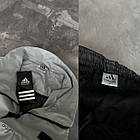 Чоловічий спортивний костюм Adidas чорний з сірим весняний осінній Комплект Адідас анорак + штани демісезонний, фото 3