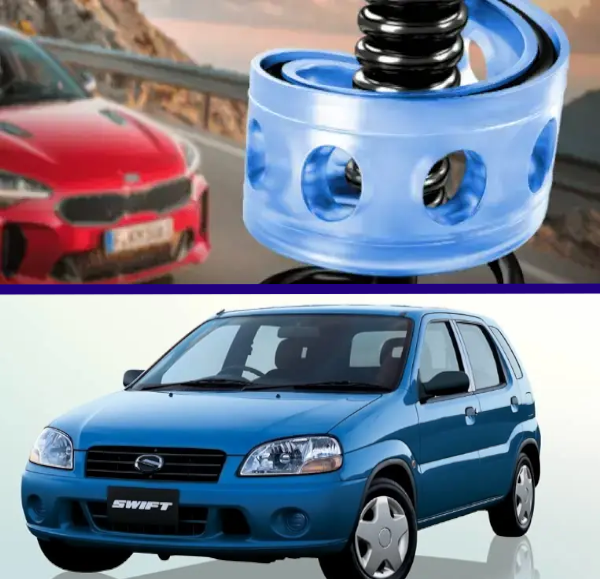 Автобафери силіконові на передні пружини Suzuki Swift 2000- (проставки, подушки пружини)