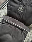 Чоловічий спортивний костюм Adidas сірий весняний осінній Комплект Адідас анорак + штани демісезонний, фото 9