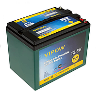 Аккумуляторная батарея Vipow LiFePO4 12,8V 50Ah со встроенной ВМS платой 40A, (255*220*170) Q1