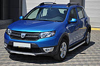 Боковые пороги Fullmond (2 шт., алюминий) для Dacia Sandero 2013-2020 гг.