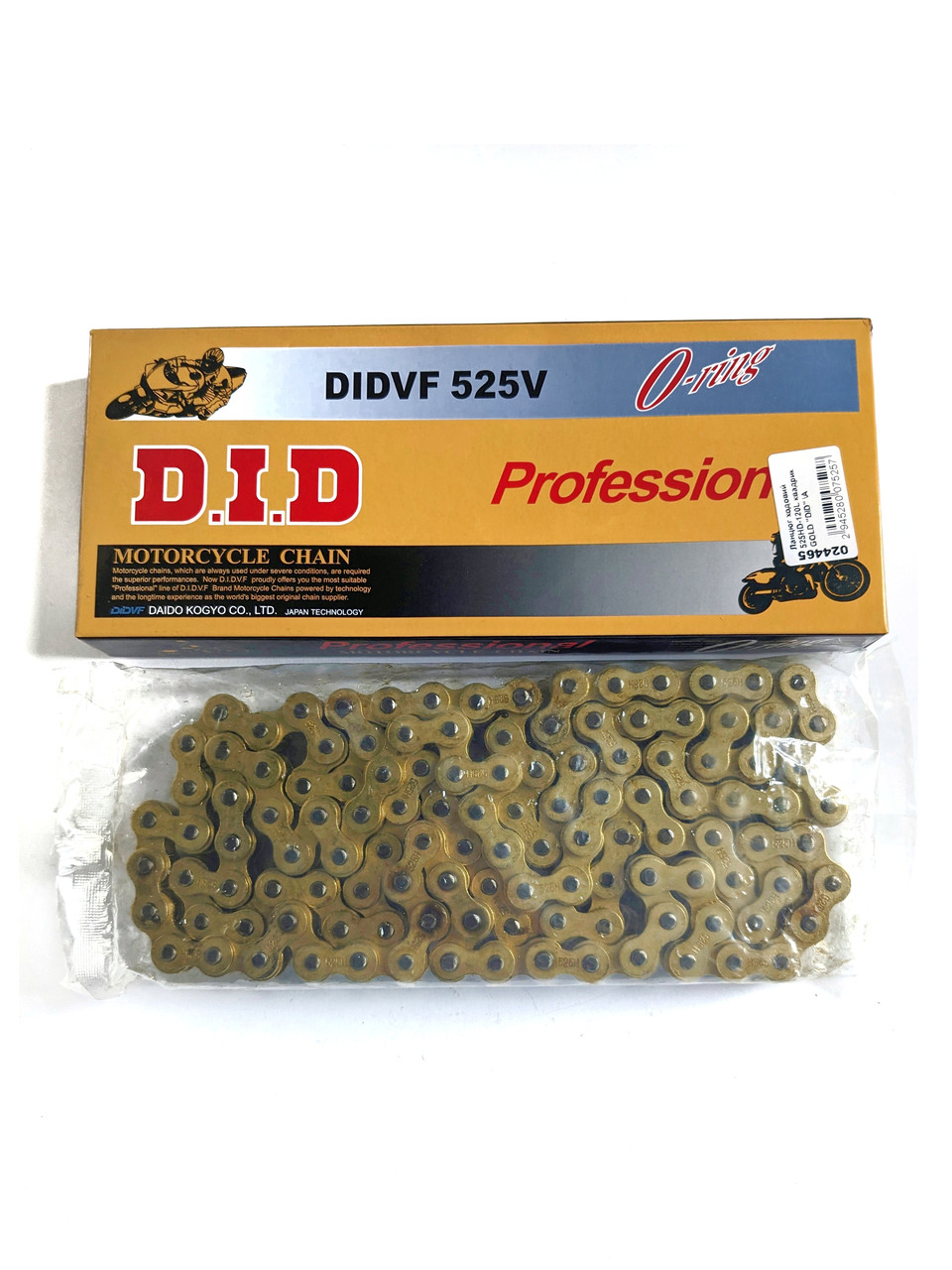 Ланцюг ходовий 525HD-120L "D.I.D" Gold
