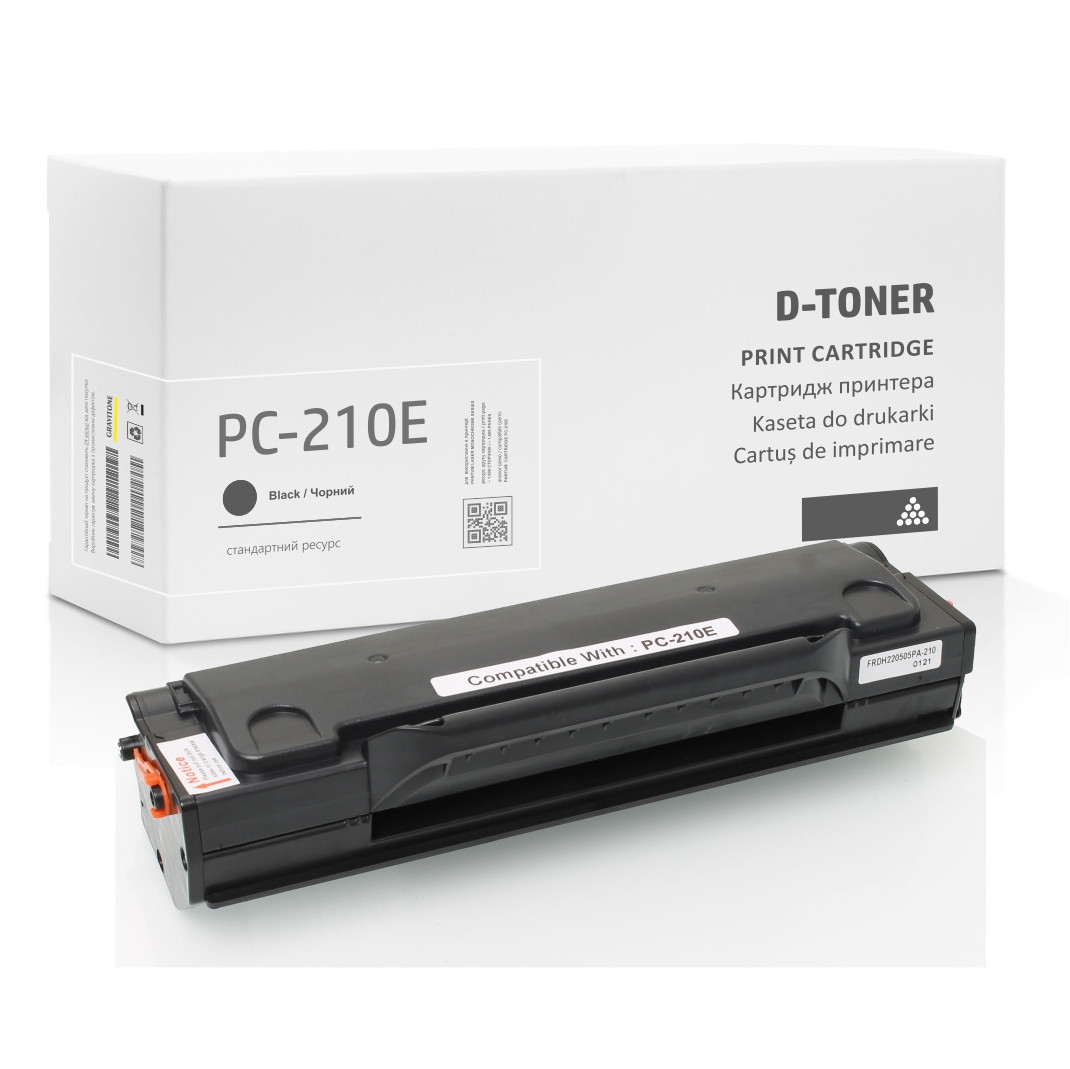 Сумісний картридж PANTUM PC-210E EU Black, чорний, 1600 стор. аналог від Gravitone D-Toner