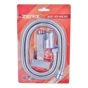 Набір для душу гігієнічного Zerix Bidet SET-008.SUS (нерж. сталь) (ZX4975), фото 2