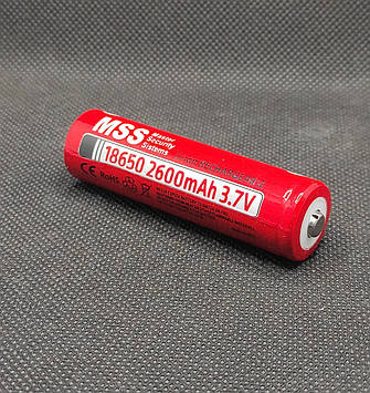 Акумулятор  MSS ICR18650 3,7V 2600mAh  ( 1шт. )