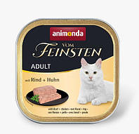 Консерва Animonda Vom Feinsten Adult with Beef + Chicken для кошек, с говядиной и курицей, 100 г