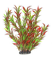 Искусственное растение для аквариума Aquatic Plants "Hygrophila corymbosa" красно-зеленое пышное 60 см