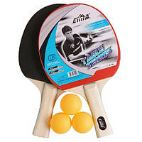 Ракетка для настольного тенниса Cima, набор ракеток 2 шт, 3 шарика, CM900