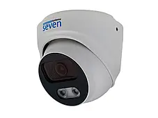 Комплект відеоспостереження на 2 купольні 5 Мп IP-камери SEVEN IP-7215W2P4-5MP, фото 4