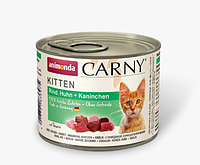 Консерва Animonda Carny Kitten Beef, Chicken + Rabbit , для котят 200 (г)