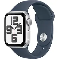 Смарт-годинник Apple Watch SE 2 GPS 40mm Silver Aluminium Case with Storm Blue Sport Band S/M (MRE13)