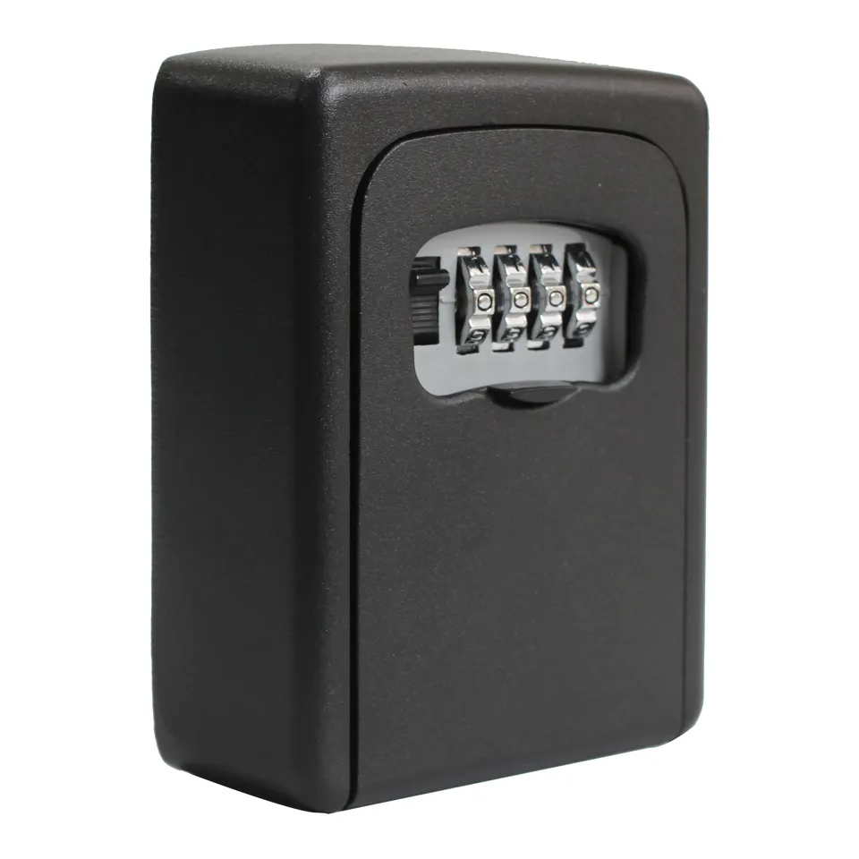 Сейф для ключів із кодовим замком чорний Антивандальний зовнішній міні сейф CH-801 чорний