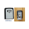 Сейф для ключів із кодовим замком чорний Антивандальний зовнішній міні сейф CH-801 сірий, фото 8