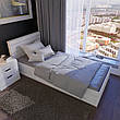 Односпальне ліжко Соната-900 Крафт білий, фото 2
