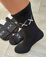 Шкарпетки з високою гумкою  ТМ Lomani р.40-44 чорні