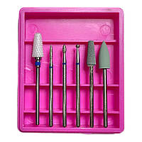 Набір універсальних фрез для манікюру 6 шт.
