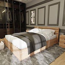 Ліжко двоспальне Соната-1400 Крафт золотий, фото 2