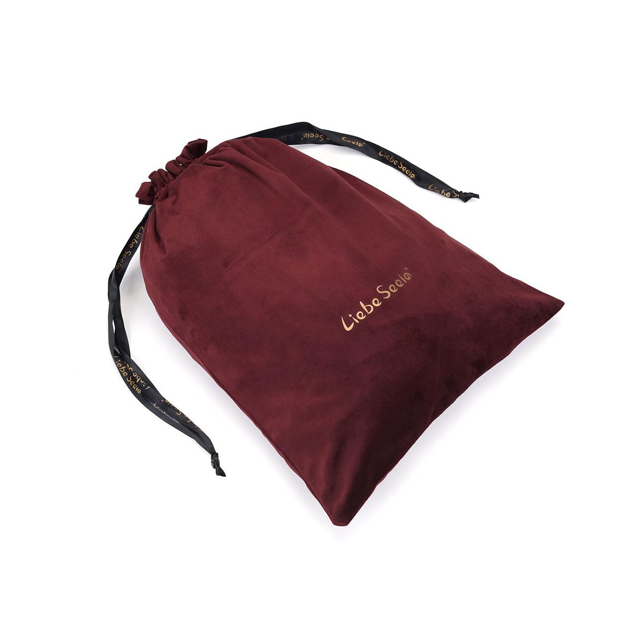 Оксамитовий мішечок для зберігання іграшок Liebe Seele Wine Red Large Storage Bag Oblong, 34х45 см Bomba💣, фото 1
