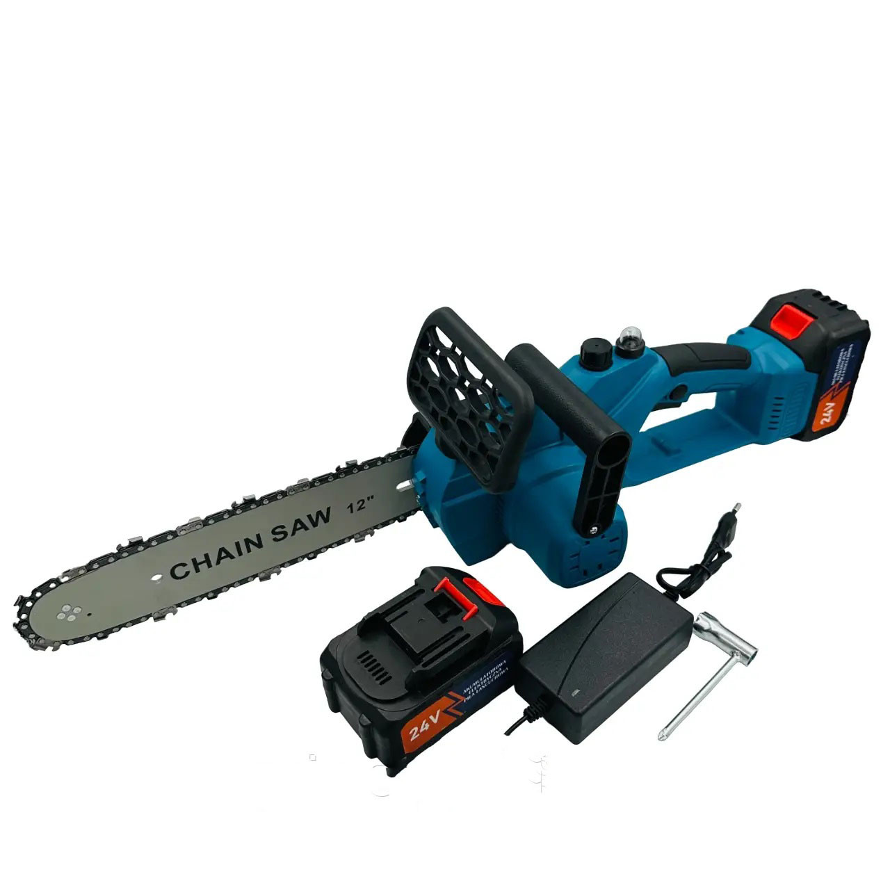 Лучшая аккумуляторная цепная пила DOMOTEC Chain Saw 12" (30см), Дачная ...
