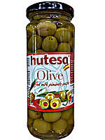 Оливки зелені Hutesa фаршировані паприкою 350г Іспанія