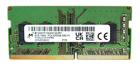 Пам'ять для ноутбуків Micron 8 GB SO-DIMM DDR4 3200 MHz (MTA8ATF1G64HZ-3G2R1)