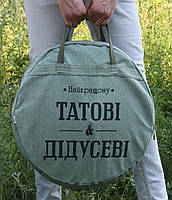 Сковорода для багаття 30 см із кришкою Тарілка для смаження на багатті Сковорода мангал із диска борони, фото 9