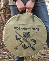 Сковорода для багаття 30 см із кришкою Тарілка для смаження на багатті Сковорода мангал із диска борони, фото 10