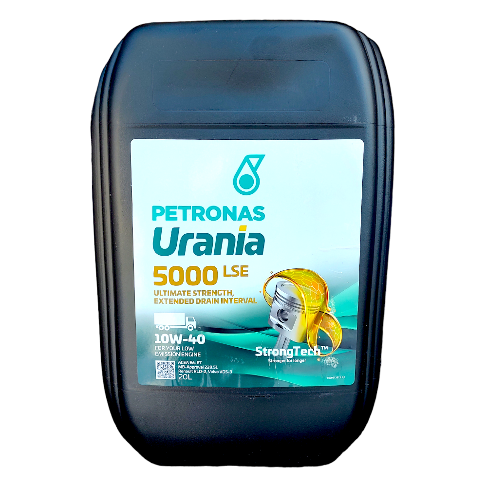 Моторна олива PETRONAS URANIA 5000 LSE 10W-40 20л / ЕВРО 5, ЕВРО 6 / (71711RK1EU)