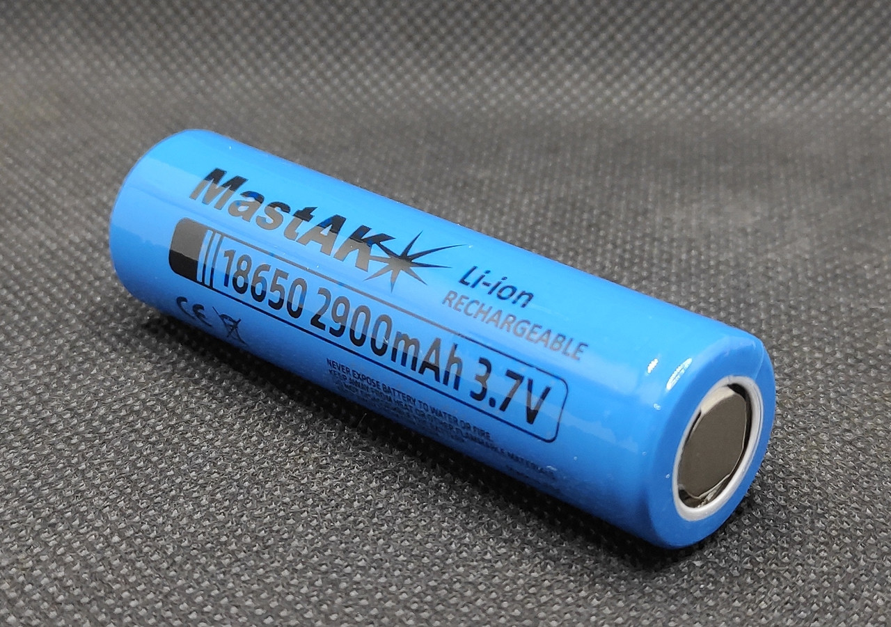 Акумулятор MastAK ICR18650 3,7V 2900mAh ( 1шт. )