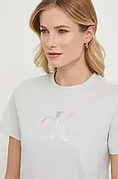 Urbanshop com ua Бавовняна футболка Calvin Klein Jeans жіночий колір сірий РОЗМІР ЗАПИТУЙТЕ