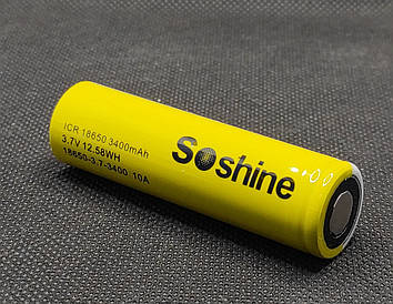 Акумулятор  Soshine 18650 3,7V 3400mAh ( 1шт. )