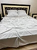 Біле постільна білизна двоспальна страйп сатин, фото 6