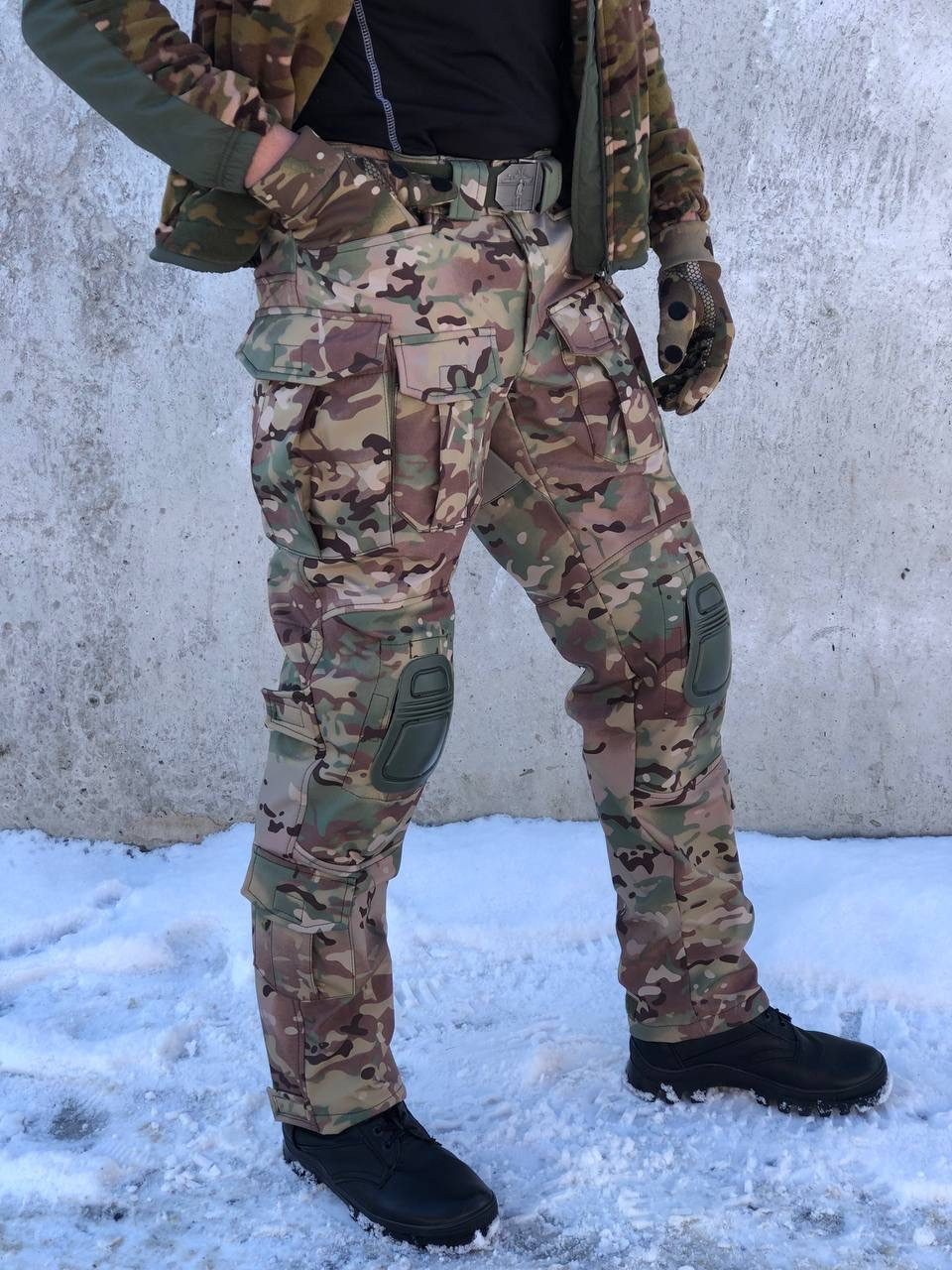 Тактичні штани Soft Shell UKR-TEC мультикам 2, фото 1