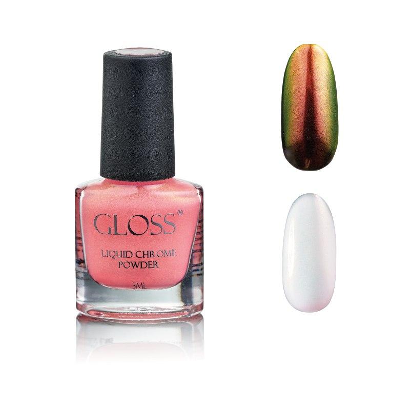 Рідка втирка GLOSS Liquid Chrome Powder 011, 3 мл