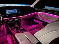 Ambient Light LED 18 в 1 на Dodge Challenger Контурная подсветка Амбиент подсветка салона ргб Rgb в карты