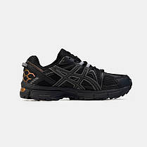 Кросівки Asics Gel-Kahana 8 Black Grey Gold / Асікс Гел-Кахана 8 Чорні з Сірим та Золотистим, фото 3