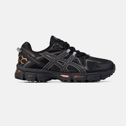 Кросівки Asics Gel-Kahana 8 Black Grey Gold / Асікс Гел-Кахана 8 Чорні з Сірим та Золотистим, фото 1