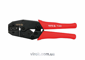 Кліщі для обтискання та зачищення дротів YATO, L = 220 мм [5/30]