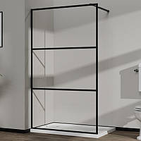 Стеклянная душевая перегородка AVKO Glass S257 195х120 см Clear для душа Б5239-3