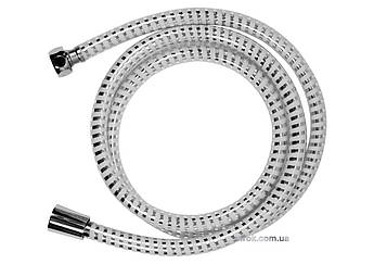 Шланг для душу FALA Ø = 14 мм, покритий хромо-білою гофрою ПВХ, G 1/2, l = 1,5 м [50]