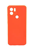 Чехол Fasion Case для телефона Xiaomi Redmi A1 Plus бампер силикон с микрофиброй оранжевый