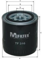 Фільтр масляний TF316 (MFilter)