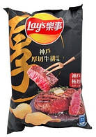 Чипсы Lay's со вкусом стейка из говядины Кобе, 60 г