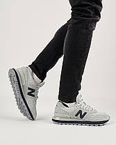 Чоловічі кросівки New Balance Classic Gray Black Взуття Нью Беланс Классік сірі замша текстиль демісезон, фото 4