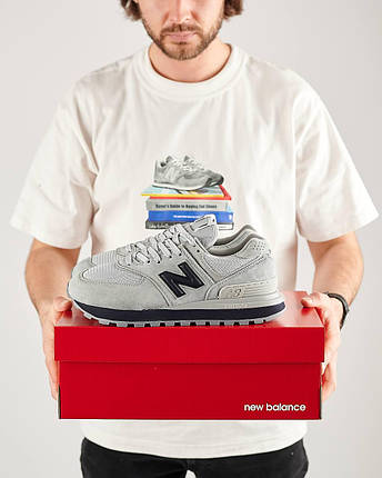Чоловічі кросівки New Balance Classic Gray Black Взуття Нью Беланс Классік сірі замша текстиль демісезон, фото 1