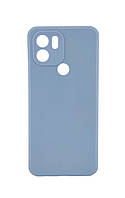 Чехол Fasion Case для телефона Xiaomi Redmi A1 Plus бампер силикон с микрофиброй серо-синий
