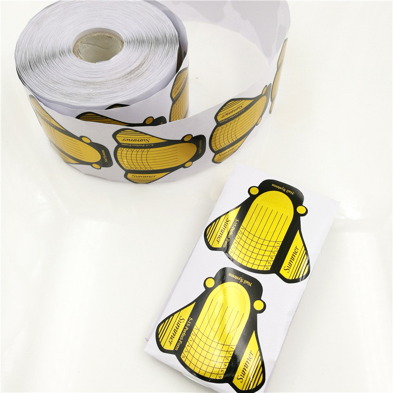 Форма для нарощування нігтів золота (муха) 500 шт.