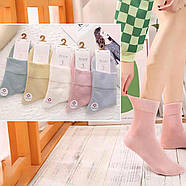 Бамбукові безшовні жіночі шкарпетки з вільною гумкою середні Золото, фото 5