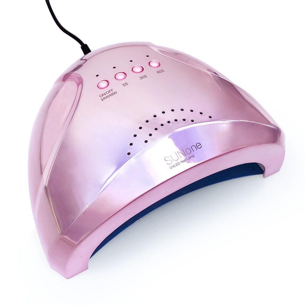 Лампа для манікюру Sun One 48w, дзеркальна ( срібло)